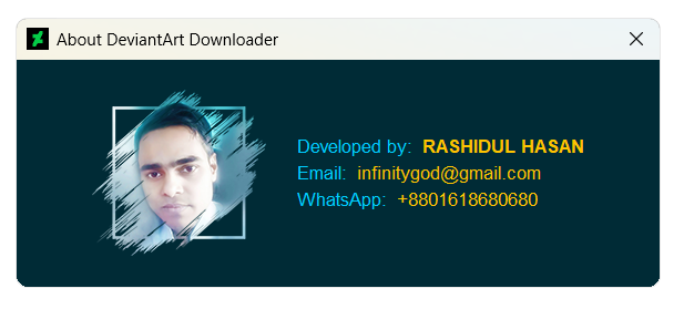 DeviantArt Image Downloader screenshot preview
